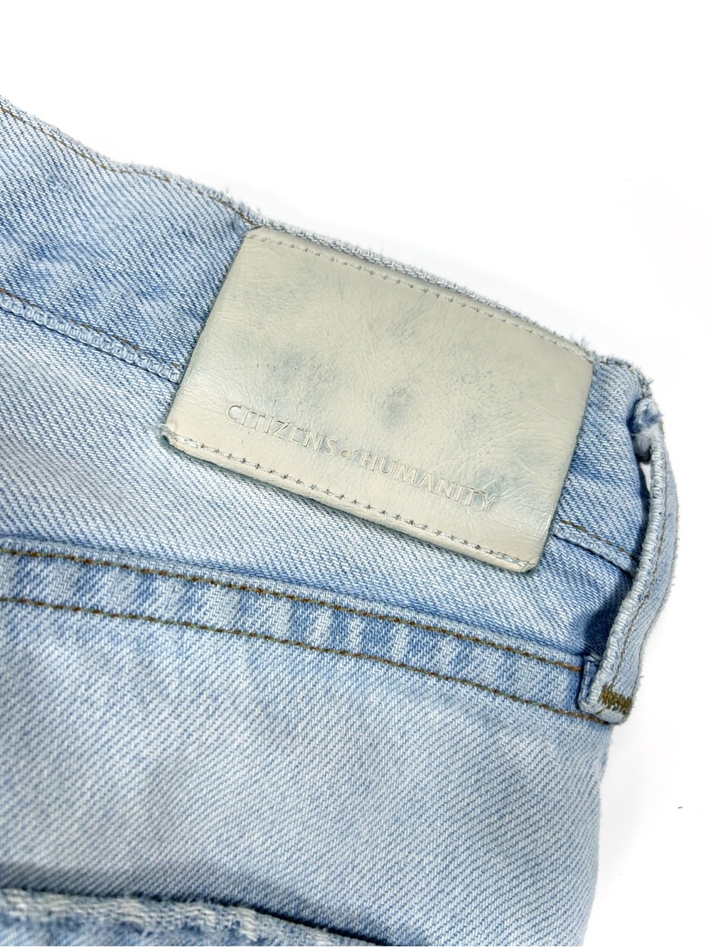 Citizens of Humanity Ayla Wide Leg Crop Jean Women’s 26 Light Blue Wash - Picture 7 of 14